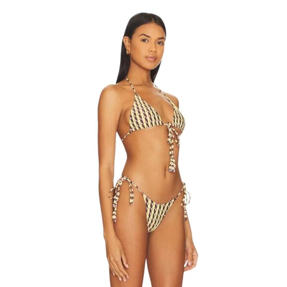 NWT LOVERS & FRIENDS HORIZON MULTI TRIGON BIKINI RESORT SURF SWIM BEACH GLAM SML - Picture 10 of 10
